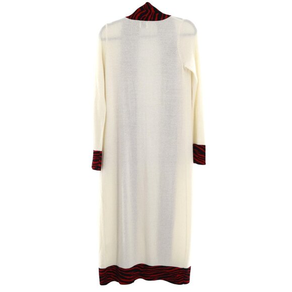 Madeleine Thompson Wool Cashmere Duster Cardigan Women S Cream Quiet Luxury Prep - Picture 6 of 12